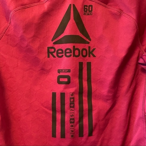 Reebok 1/2 Zip Fleece Lined Running Workout Top - Picture 12 of 12